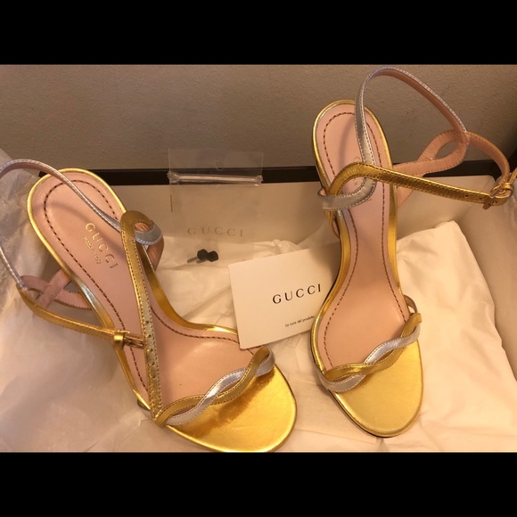 Gucci Napa Silk Sandals - Brand New in Box - Picture 1 of 6